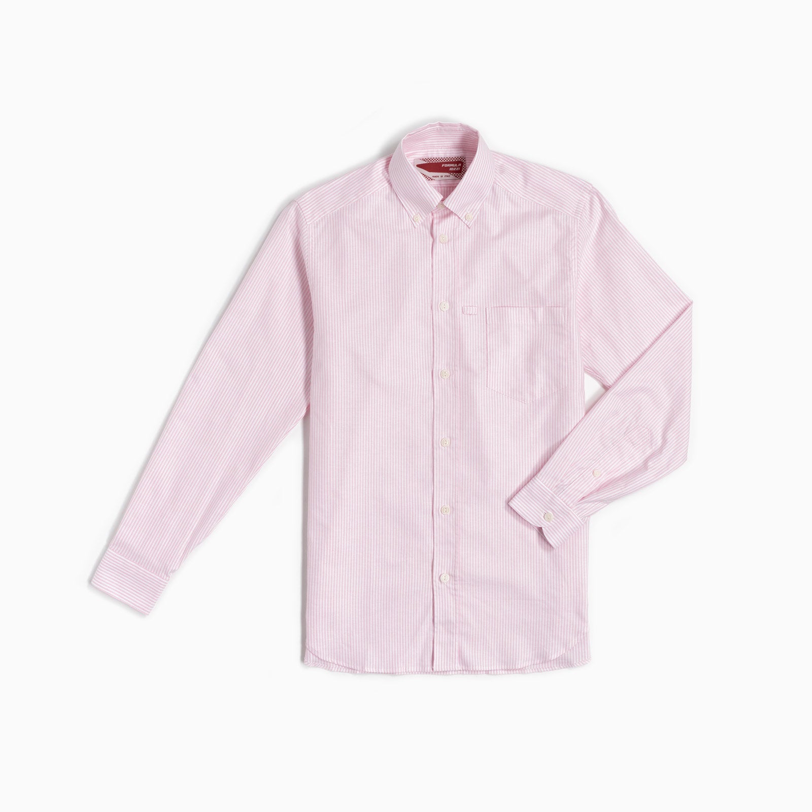 Camicia Botton Down Oxford righe rosa