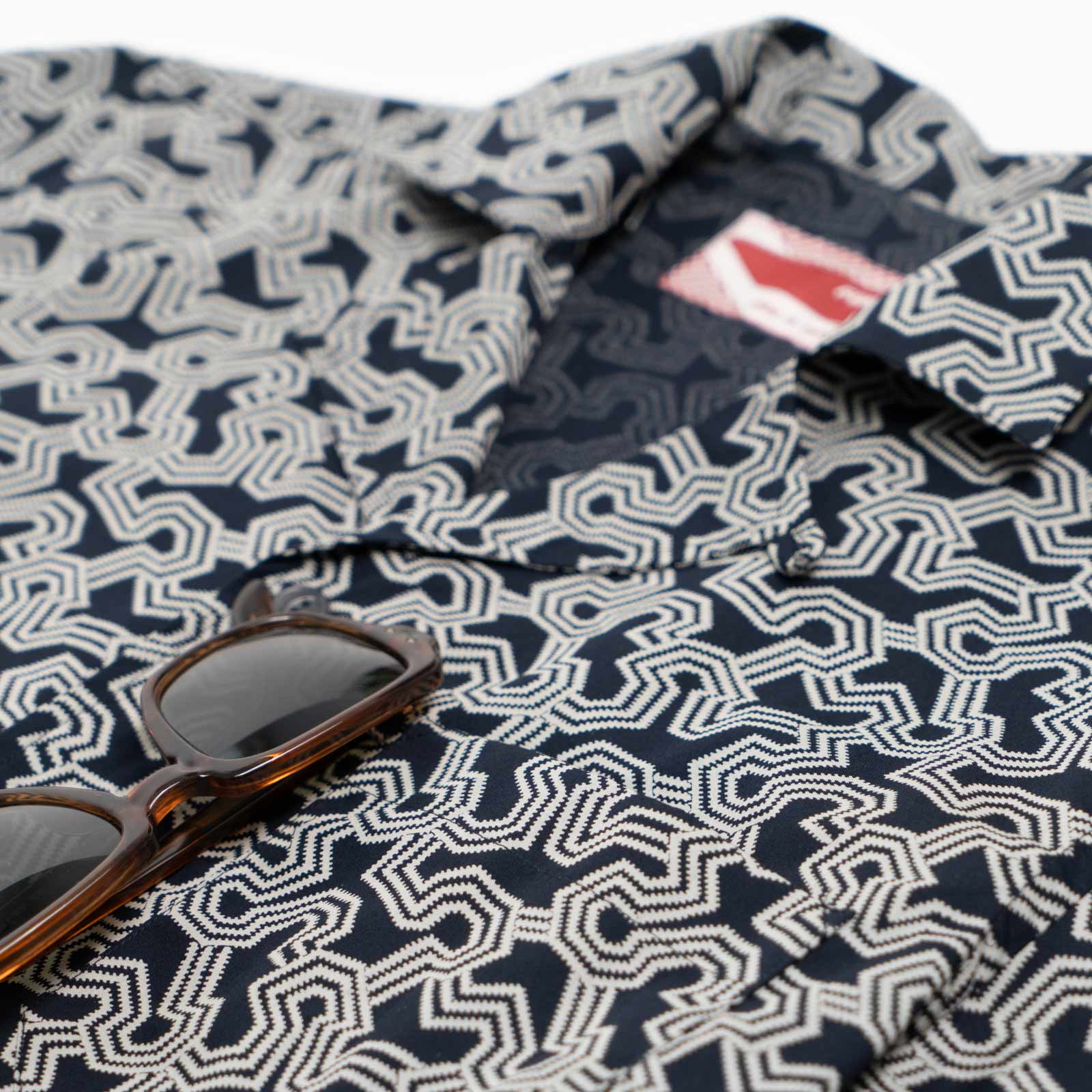 Indicode Uomini INMilky Shirt | Camicia a Maniche Corte in Viscosa con Collo Kent Dark Navy S Indicode Uomini INMilky Shirt | Camicia a Maniche Corte in Viscosa con Collo Kent Dark Navy S