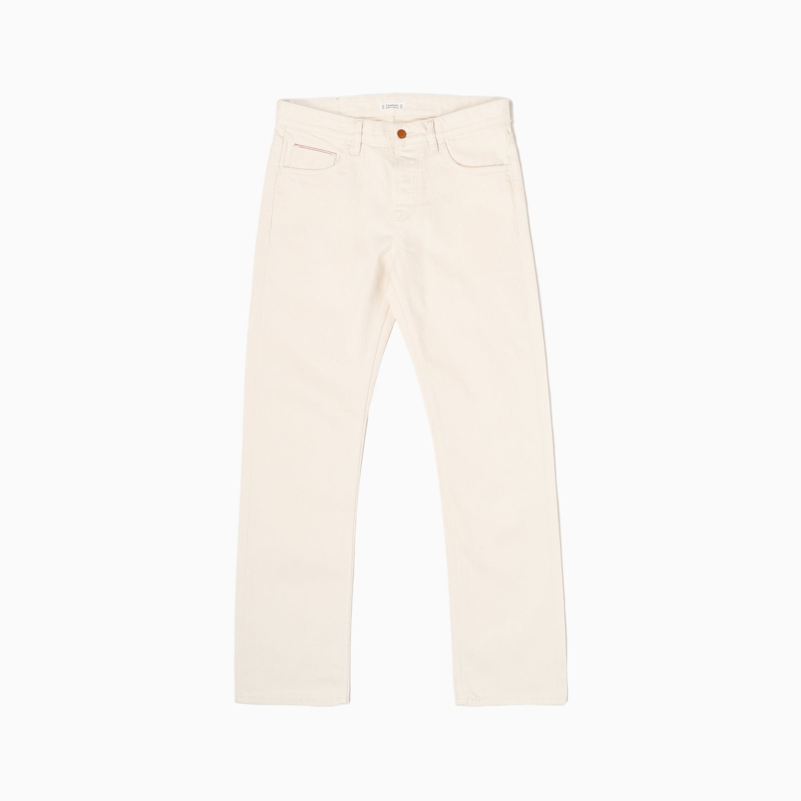 Pantaloni 5 Tasche Candiani x Formula Iozzi - Ecrù