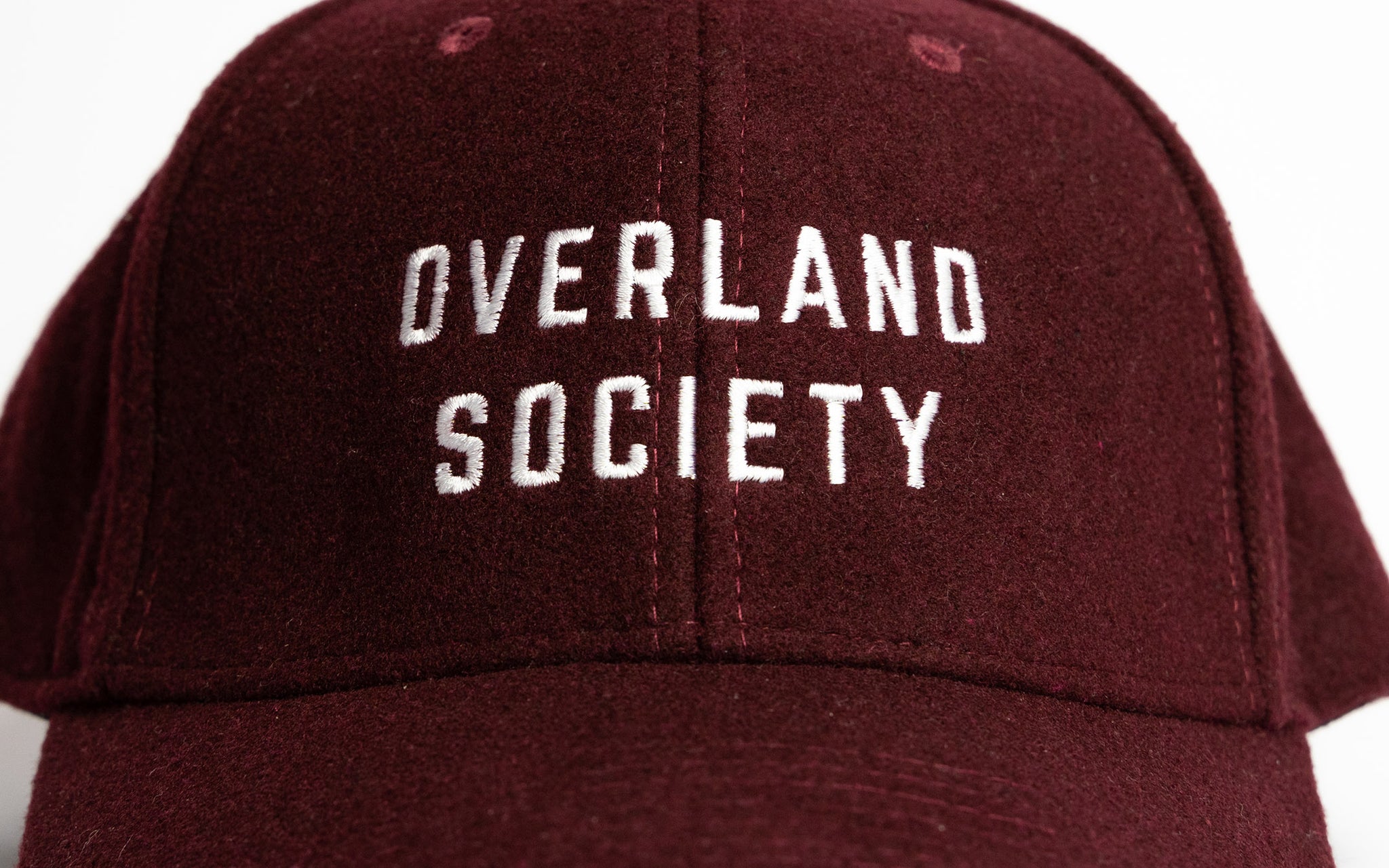Burgundy Overland Society Winter Baseball Cap