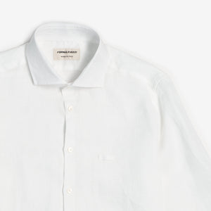 Camicia Classic 100% lino bianca