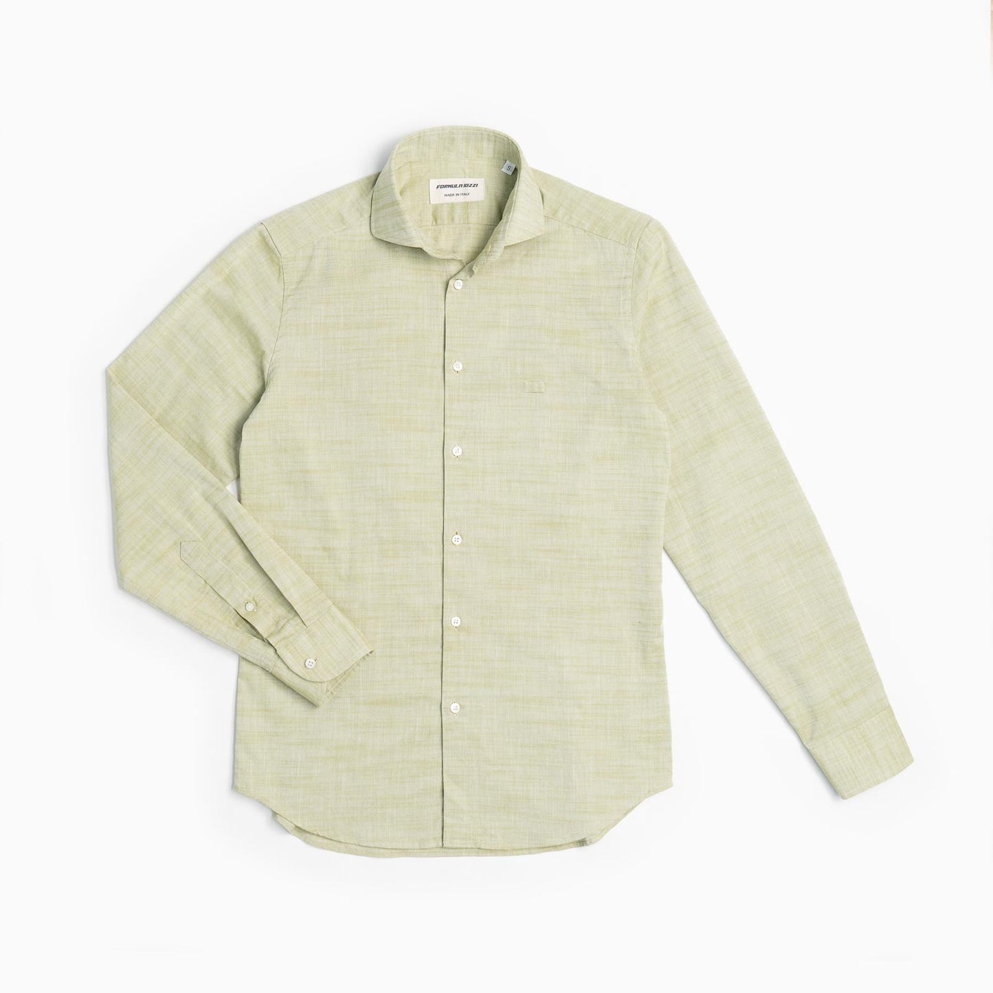 Camicia 100% lino verde