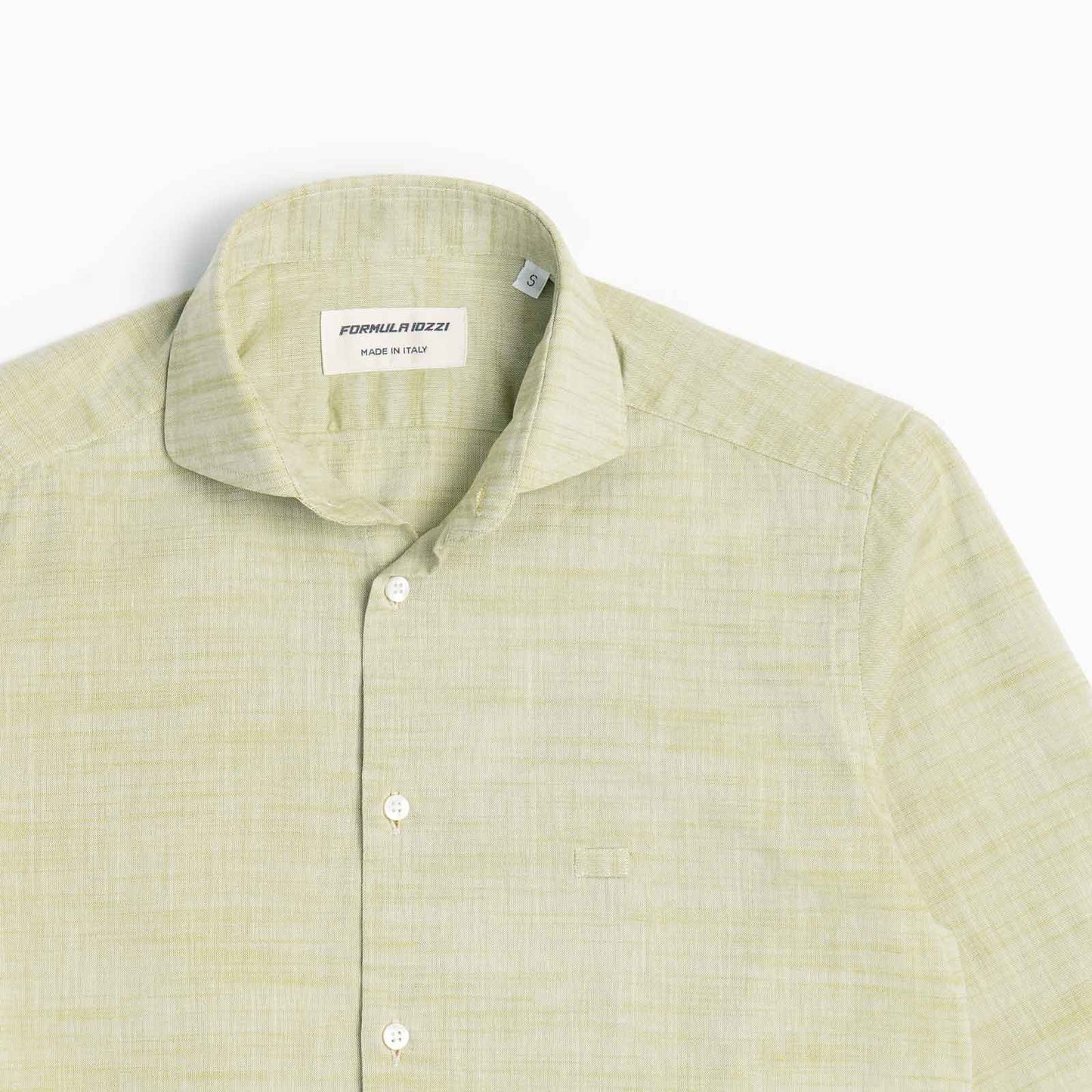 Camicia 100% lino verde
